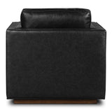 Kiera Leather Swivel Chair, Sonoma Black-Furniture - Chairs-High Fashion Home