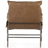 Taryn Leather Chair, Palermo Drift-Furniture - Chairs-High Fashion Home
