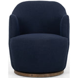 Aurora Swivel Chair, Copenhagen Indigo-Furniture - Chairs-High Fashion Home