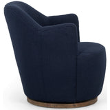 Aurora Swivel Chair, Copenhagen Indigo-Furniture - Chairs-High Fashion Home