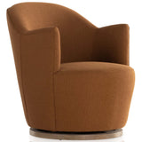 Aurora Swivel Chair, Patton Burnish-Furniture - Chairs-High Fashion Home