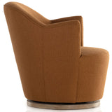 Aurora Swivel Chair, Patton Burnish-Furniture - Chairs-High Fashion Home