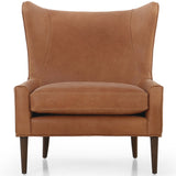Marlow Leather Wing Chair, Palermo Cognac-Furniture - Chairs-High Fashion Home
