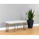 Rayla Bench, Belfast Oatmeal-Furniture - Chairs-High Fashion Home