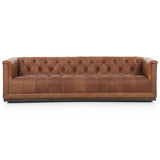 Maxx Leather Sofa, Heirloom Sienna – High Fashion Home