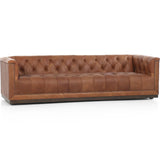 Maxx Leather Sofa, Heirloom Sienna-High Fashion Home