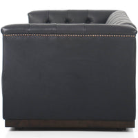 Maxx Leather 95" Sofa, Heirloom Black-Furniture - Sofas-High Fashion Home