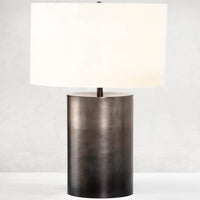 Cameron Table Lamp, Antique Pewter-Lighting-High Fashion Home