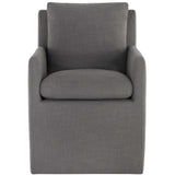 Glenrose Wheeled Dining Armchair, Effie Linen, Set of 2-Furniture - Dining-High Fashion Home