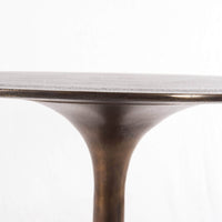 Tulip Side Table, Antique Rust-Furniture - Accent Tables-High Fashion Home
