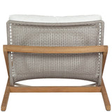 Bari Lounge Chair, Natural Regency White-Furniture - Chairs-High Fashion Home
