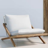 Bari Lounge Chair, Natural Regency White-Furniture - Chairs-High Fashion Home