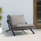 Bari Lounge Chair, Charcoal Gracebay Grey-Furniture - Chairs-High Fashion Home
