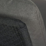 Bari Lounge Chair, Charcoal Gracebay Grey-Furniture - Chairs-High Fashion Home