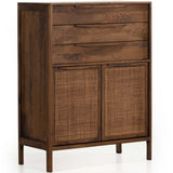 Sydney Tall Dresser, Brown Wash-High Fashion Home