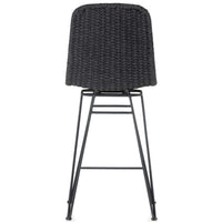 Dema Outdoor Swivel Counter Stool, Dark Grey-Furniture - Dining-High Fashion Home