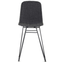 Dema Outdoor Swivel Counter Stool, Dark Grey-Furniture - Dining-High Fashion Home