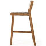 Delano Outdoor Bar Stool, Natural Teak-Furniture - Chairs-High Fashion Home