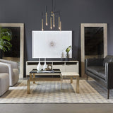Ambrose Modular Media Stand, Cream-Furniture - Accent Tables-High Fashion Home