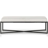 Nadia Rectangular Ottoman, Barlow Ivory by Four Hands