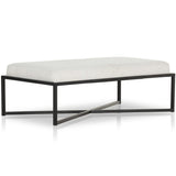 Nadia Rectangular Ottoman, Barlow Ivory by Four Hands