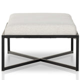 Nadia Rectangular Ottoman, Barlow Ivory by Four Hands