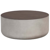 Diaz Coffee Table, Grey/Wood Grain Brown