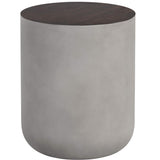 Diaz End Table, Grey/Wood Grain Brown-Furniture - Accent Tables-High Fashion Home