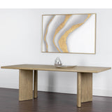 Giulietta Dining Table 90.5", Weathered Oak-Furniture - Dining-High Fashion Home