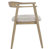 Jeremy Dining Armchair, Weathered Oak/Dove Cream, Set of 2-Furniture - Dining-High Fashion Home