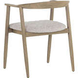 Jeremy Dining Armchair, Weathered Oak/Dove Cream, Set of 2-Furniture - Dining-High Fashion Home