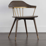 Demi Dining Chair, Dark Brown, Set of 2-Furniture - Dining-High Fashion Home