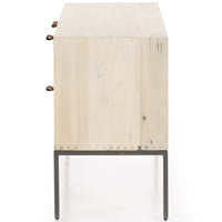 Trey Media Console Table, Dove Poplar-Furniture - Storage-High Fashion Home