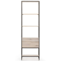 Trey Bookshelf, Dove Poplar-Furniture - Storage-High Fashion Home