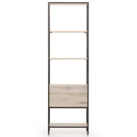 Trey Bookshelf, Dove Poplar-Furniture - Storage-High Fashion Home