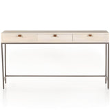 Trey Modular Writing Desk, Dove Poplar-Furniture - Office-High Fashion Home