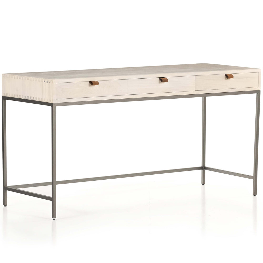 Trey Modular Writing Desk, Dove Poplar-Furniture - Office-High Fashion Home