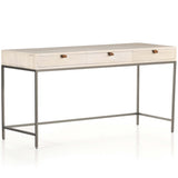 Trey Modular Writing Desk, Dove Poplar-Furniture - Office-High Fashion Home