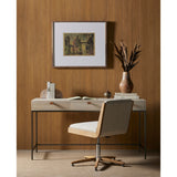 Trey Modular Writing Desk, Dove Poplar-Furniture - Office-High Fashion Home