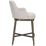 Franklin Counter Stool, Beige Linen-Furniture - Dining-High Fashion Home