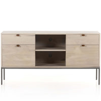Trey Modular Filing Credenza, Dove Poplar-Furniture - Storage-High Fashion Home