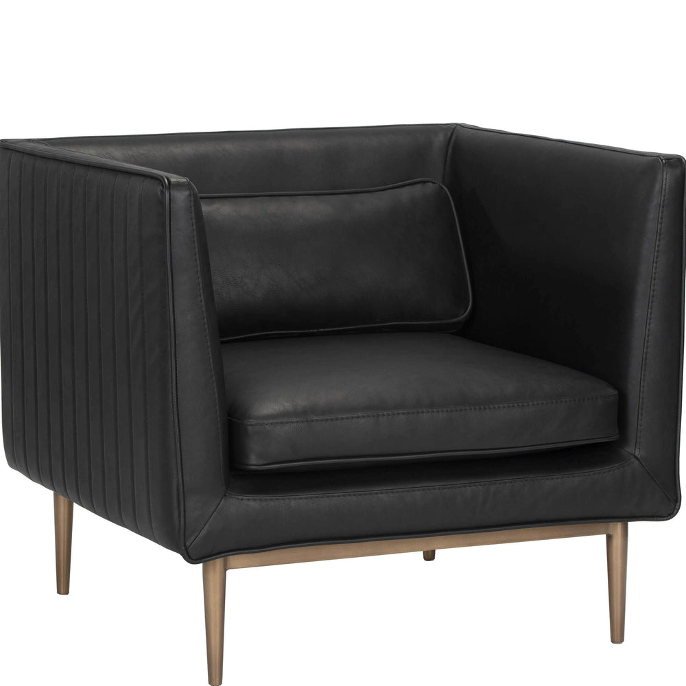 Batavia Armchair, Vintage Black-Furniture - Chairs-High Fashion Home