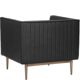 Batavia Armchair, Vintage Black-Furniture - Chairs-High Fashion Home