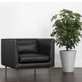 Batavia Armchair, Vintage Black-Furniture - Chairs-High Fashion Home
