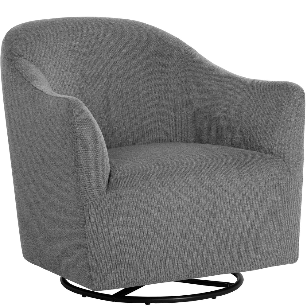 Silvana Glider Lounge Chair, Belfast Koala Grey-Furniture - Chairs-High Fashion Home