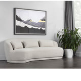 Soraya Sofa, Dove Cream-Furniture - Sofas-High Fashion Home