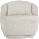 Soraya Swivel Armless Chair, Dove Cream-Furniture - Chairs-High Fashion Home