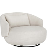 Walsh Swivel Lounge Chair, Effie Linen-Furniture - Chairs-High Fashion Home