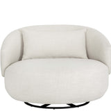 Walsh Swivel Lounge Chair, Effie Linen-Furniture - Chairs-High Fashion Home