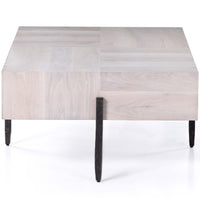 Indra Rectangular Coffee Table, Ashen Walnut-Furniture - Accent Tables-High Fashion Home